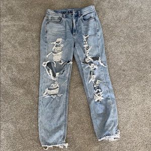 American Eagle Ripped Mom Jeans